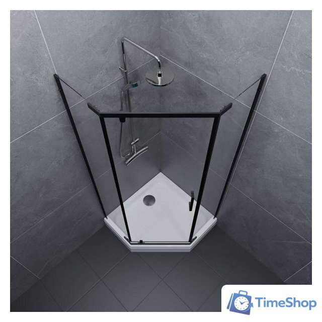 Душевой уголок Triton Дека-Блэк 90x90 (черный, с поддоном) - Изображение №7 — Интернет-магазин Time-Shop