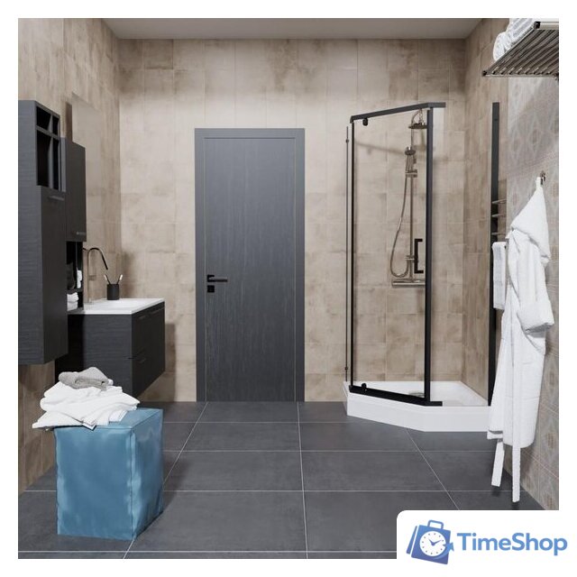 Душевой уголок Triton Дека-Блэк 90x90 (черный, с поддоном) - Изображение №4 — Интернет-магазин Time-Shop