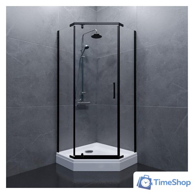 Душевой уголок Triton Дека-Блэк 90x90 (черный, с поддоном) - Изображение №6 — Интернет-магазин Time-Shop