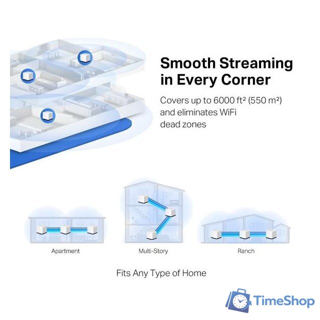 Wi-Fi система Mercusys Halo H50G (3 шт) - Изображение №8 — Интернет-магазин Time-Shop