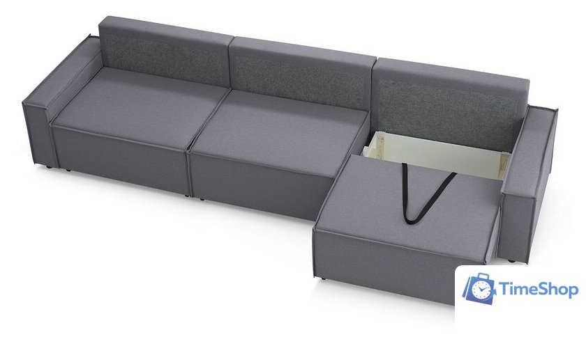 Диван Mio Tesoro Дюссельдорф 293 1.5ек-1.5ек-1.5ек (1173 Savanna Plus Grafit) - Изображение №8 — Интернет-магазин Time-Shop