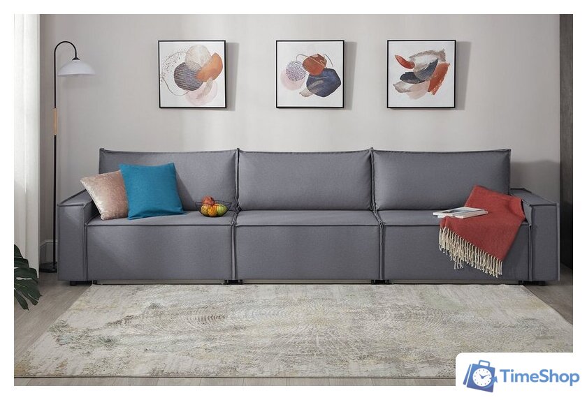 Диван Mio Tesoro Дюссельдорф 293 1.5ек-1.5ек-1.5ек (1173 Savanna Plus Grafit) - Изображение №12 — Интернет-магазин Time-Shop