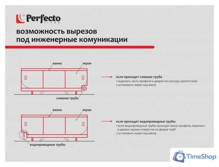 Фронтальный экран под ванну Perfecto Linea 36-031816 3D 1.7 м (дикий пляж) - Изображение №8 — Интернет-магазин Time-Shop