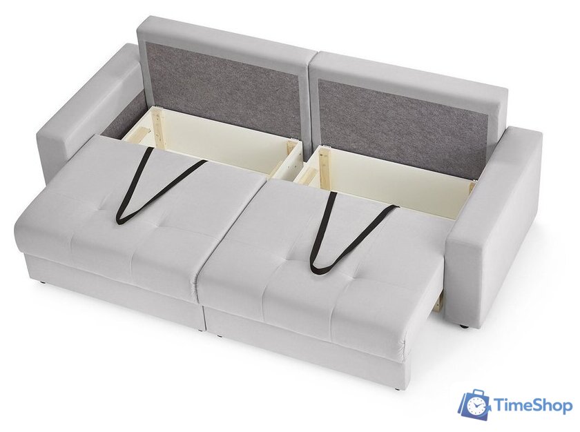 Диван Mio Tesoro Манчестер 292 1.5ек-1.5ек (841 светло-серый) - Изображение №8 — Интернет-магазин Time-Shop