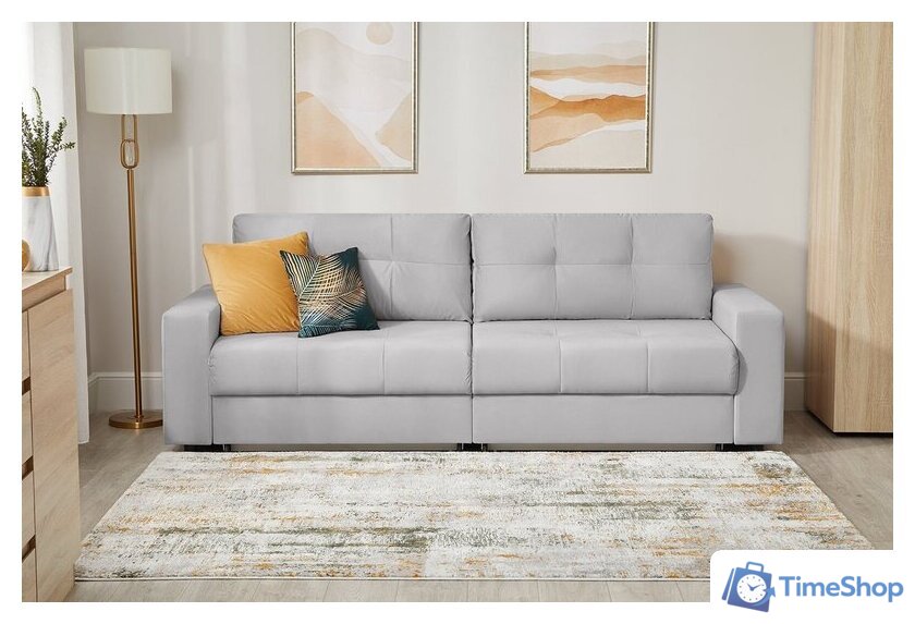 Диван Mio Tesoro Манчестер 292 1.5ек-1.5ек (841 светло-серый) - Изображение №11 — Интернет-магазин Time-Shop