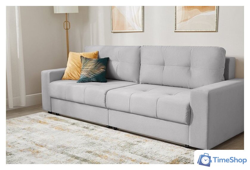 Диван Mio Tesoro Манчестер 292 1.5ек-1.5ек (841 светло-серый) - Изображение №12 — Интернет-магазин Time-Shop