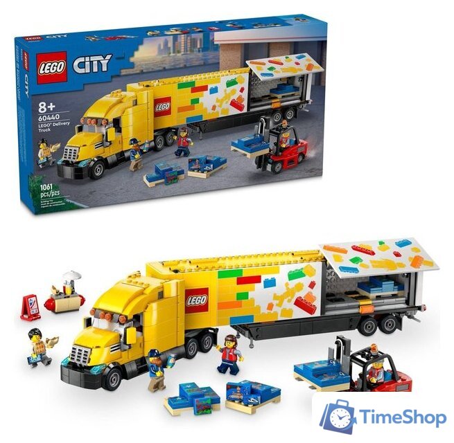 Конструктор LEGO City 60440 Желтый грузовик для доставки - Изображение №2 — Интернет-магазин Time-Shop