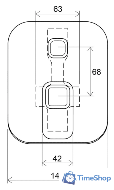 Смеситель без скрытого механизма Ravak 10° TD 061.00 [X070068] - Изображение №3 — Интернет-магазин Time-Shop