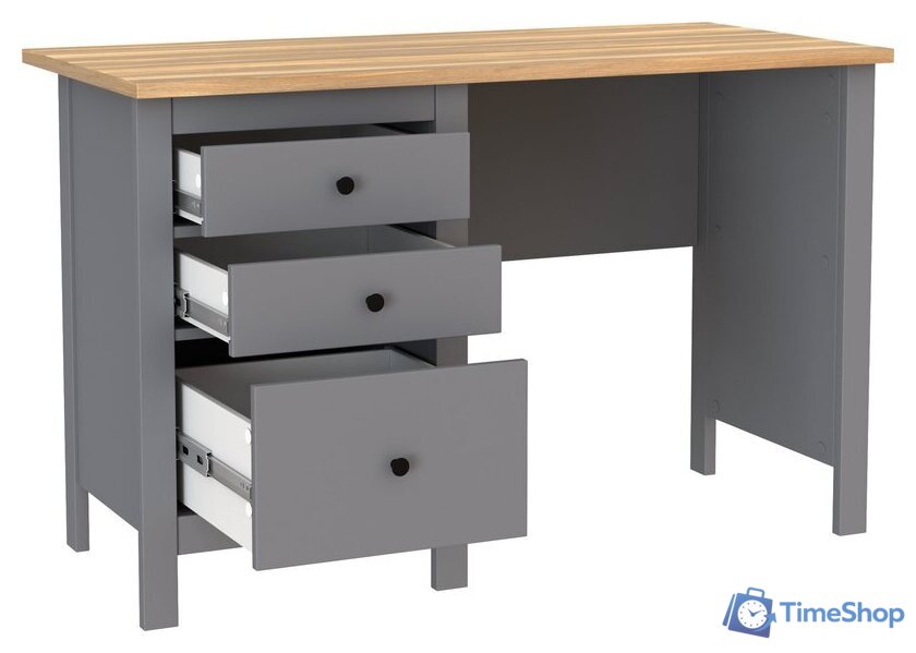 Офисный стол Mio Tesoro Сага 120x56 2.08.06.160.15 (серый/ясень) - Изображение №1 — Интернет-магазин Time-Shop