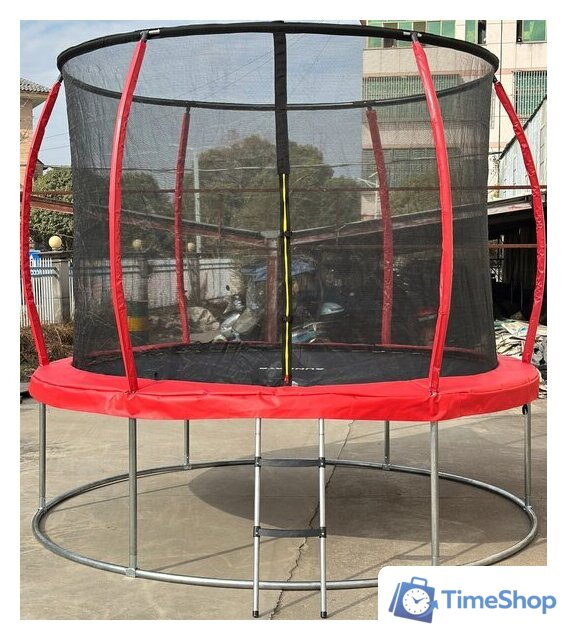 Батут Sundays Favorite Premium 8FT (красный, с сеткой, с лестницей) - Изображение №17 — Интернет-магазин Time-Shop