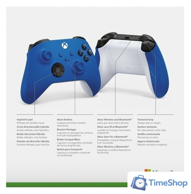 Геймпад Microsoft Xbox (синий) - Изображение №7 — Интернет-магазин Time-Shop