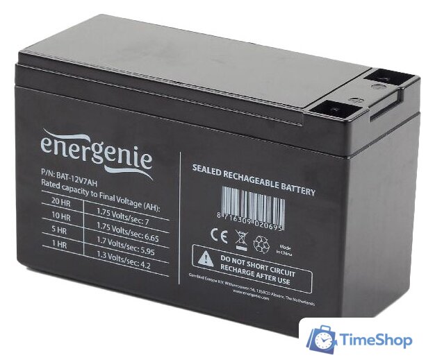 Аккумулятор для ИБП EnerGenie BAT-12V7AH - Изображение №1 — Интернет-магазин Time-Shop