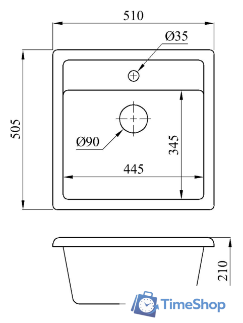 Кухонная мойка БелЭворс Rio (бежевый) - Изображение №2 — Интернет-магазин Time-Shop