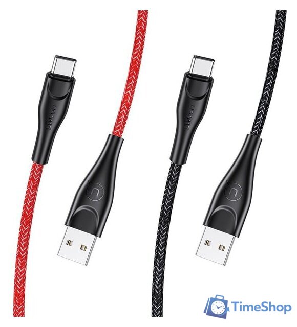 Кабель Usams U41 Type-C US-SJ392 (черный) - Изображение №1 — Интернет-магазин Time-Shop