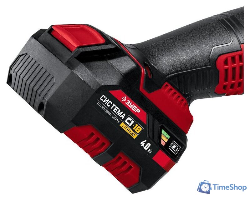 Угловая шлифмашина Зубр УШМ-18-125-41 (с АКБ, кейс) - Изображение №5 — Интернет-магазин Time-Shop