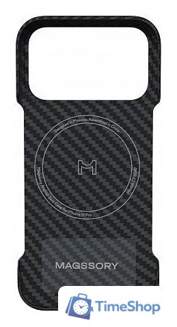 Чехол для телефона Magssory Aramid Zero Case для iPhone 17 Pro Black CFB047 - Изображение №2 — Интернет-магазин Time-Shop