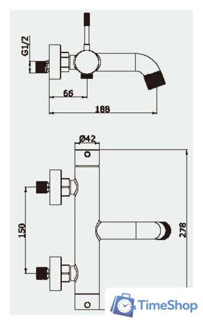 Смеситель Vieir V403531-F - Изображение №2 — Интернет-магазин Time-Shop
