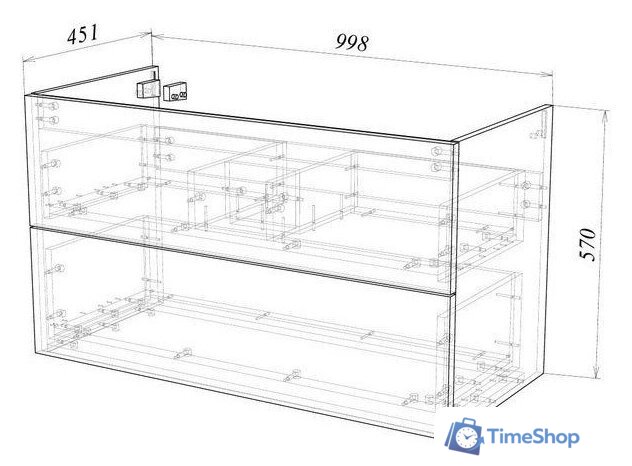  Garda Тумба под умывальник Grado 58н 1000 26.58н.1000 - Изображение №5 — Интернет-магазин Time-Shop
