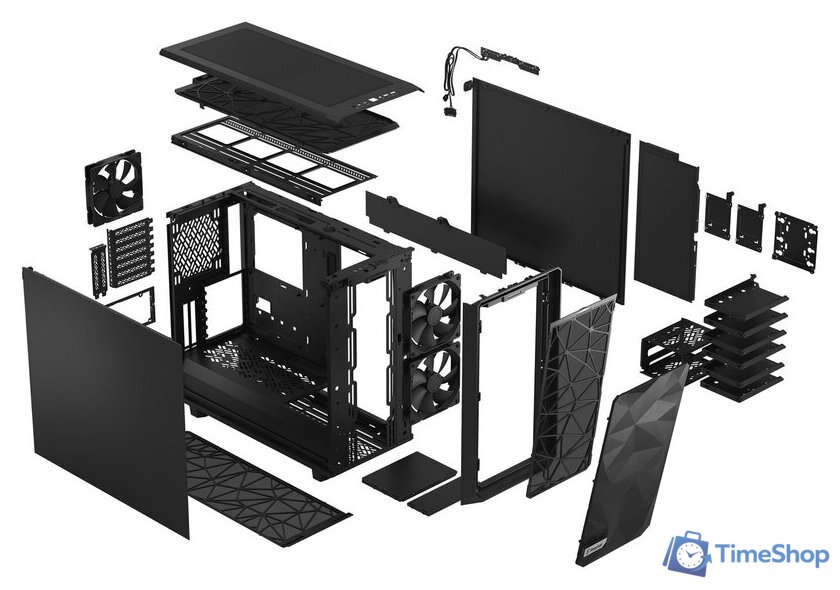 Корпус Fractal Design Meshify 2 Black FD-C-MES2A-01 - Изображение №21 — Интернет-магазин Time-Shop