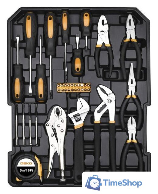 Универсальный набор инструментов Deko DKMT187 (187 предметов) - Изображение №4 — Интернет-магазин Time-Shop