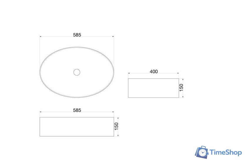 Умывальник SantiLine SL-1074 - Изображение №2 — Интернет-магазин Time-Shop