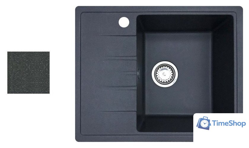 Кухонная мойка БелЭворс Mila R (антрацит, без сифона) - Изображение №1 — Интернет-магазин Time-Shop