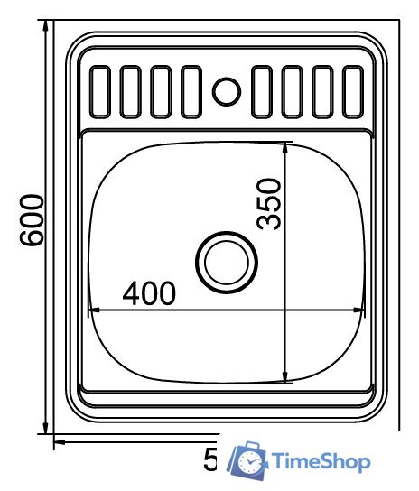 Кухонная мойка Mixline 527966 - Изображение №2 — Интернет-магазин Time-Shop