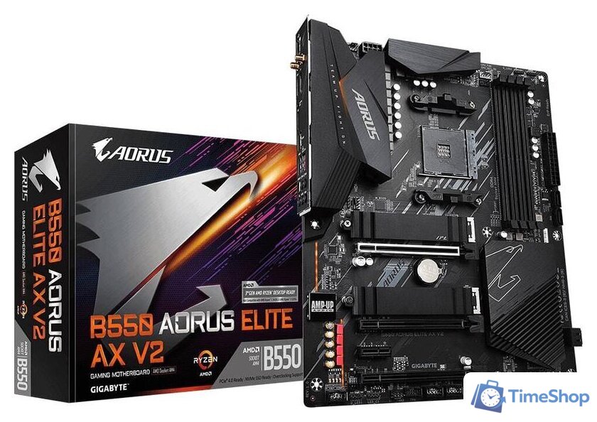 Материнская плата Gigabyte B550 Aorus Elite AX V2 (rev. 1.0) - Изображение №6 — Интернет-магазин Time-Shop