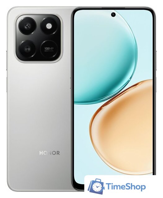 Телефон HONOR X7d LGN-LX1 8GB/128GB международная версия (метеорное серебро) - Изображение №1 — Интернет-магазин Time-Shop