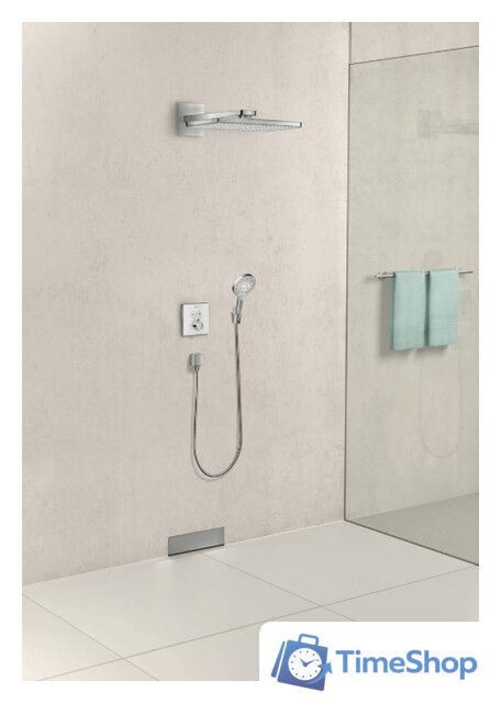 Шланговое подключение Hansgrohe FixFit Square 26455000 (хром) - Изображение №3 — Интернет-магазин Time-Shop