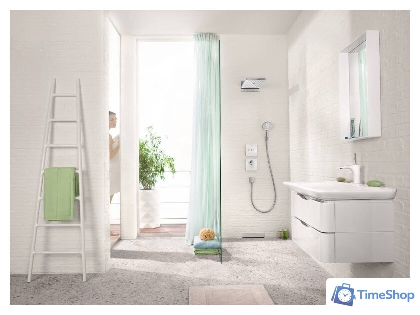 Шланговое подключение Hansgrohe FixFit Square 26455000 (хром) - Изображение №5 — Интернет-магазин Time-Shop