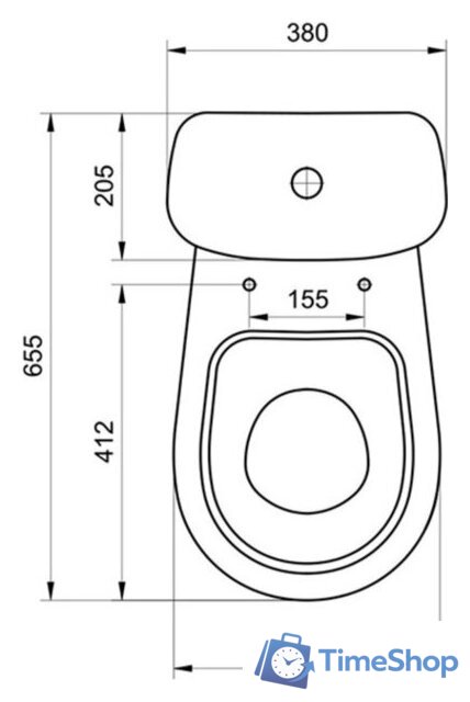 Унитаз напольный Santeri Баланс Комфорт 1P2179S0000BF - Изображение №15 — Интернет-магазин Time-Shop