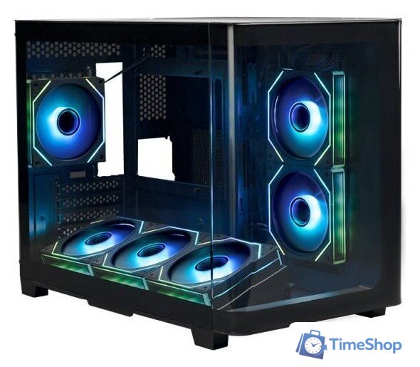 Корпус XASTRA QR500M 6ARGB-FM-C10-UC (черный) - Изображение №1 — Интернет-магазин Time-Shop