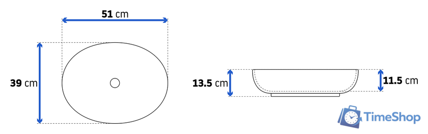 Умывальник Rea Carola Slim - Изображение №3 — Интернет-магазин Time-Shop