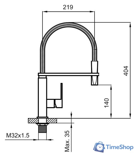 Смеситель Ahti Kemi KM823019 - Изображение №4 — Интернет-магазин Time-Shop