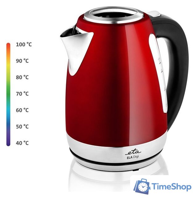 Электрический чайник ETA Ela Digi 9598 90010 red color - Изображение №9 — Интернет-магазин Time-Shop