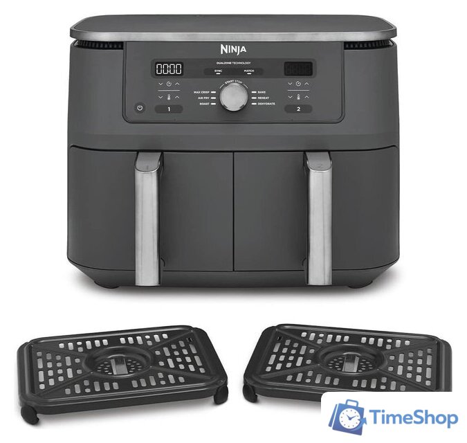 Аэрогриль (аэрофритюрница) Ninja MAX 6-in-1 Dual Zone DZ400EU - Изображение №6 — Интернет-магазин Time-Shop