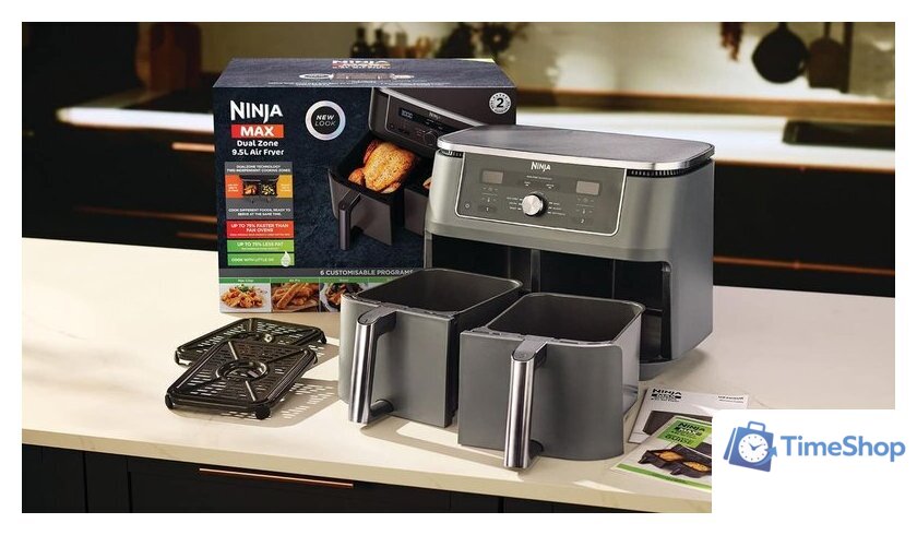 Аэрогриль (аэрофритюрница) Ninja MAX 6-in-1 Dual Zone DZ400EU - Изображение №11 — Интернет-магазин Time-Shop