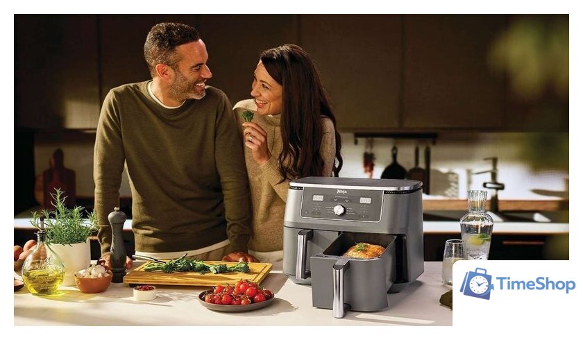 Аэрогриль (аэрофритюрница) Ninja MAX 6-in-1 Dual Zone DZ400EU - Изображение №8 — Интернет-магазин Time-Shop