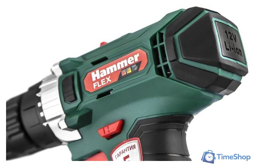 Дрель-шуруповерт Hammer ACD12/2CS (с 2-мя АКБ, кейс) - Изображение №8 — Интернет-магазин Time-Shop