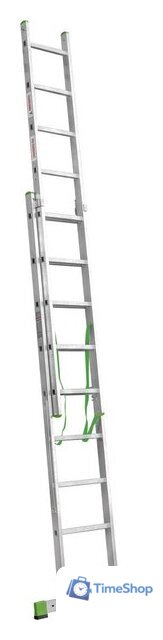 Лестница-стремянка Новая высота NV 222 алюминиевая двухсекционная 2x9 ступеней - Изображение №5 — Интернет-магазин Time-Shop