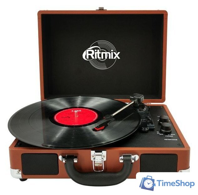 Виниловый проигрыватель Ritmix LP-160B (коричневый) - Изображение №1 — Интернет-магазин Time-Shop
