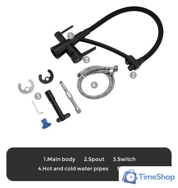 Смеситель Gappo G4398-16 - Изображение №11 — Интернет-магазин Time-Shop