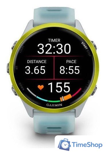 Умные часы Garmin Forerunner 570 47 мм (серебристый/желтый) - Изображение №6 — Интернет-магазин Time-Shop