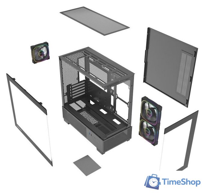 Корпус Powercase Vision Micro S3B CVMMSB-A3 - Изображение №7 — Интернет-магазин Time-Shop