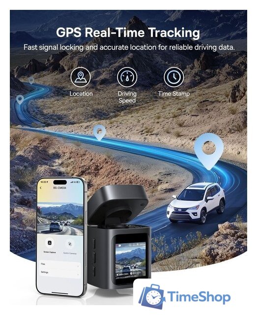 Видеорегистратор Baseus Dash Cam 4K BS-CM035 Cosmic Black C0119804 - Изображение №10 — Интернет-магазин Time-Shop