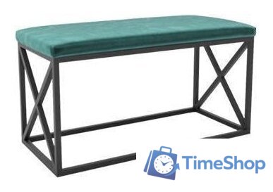 Банкетка Hype Mebel Куб (черный/зеленый) - Изображение №1 — Интернет-магазин Time-Shop