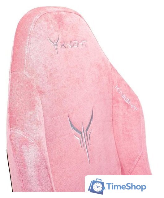 Игровое (геймерское) кресло Knight N1 Fabric Velvet 36 (розовый) - Изображение №11 — Интернет-магазин Time-Shop