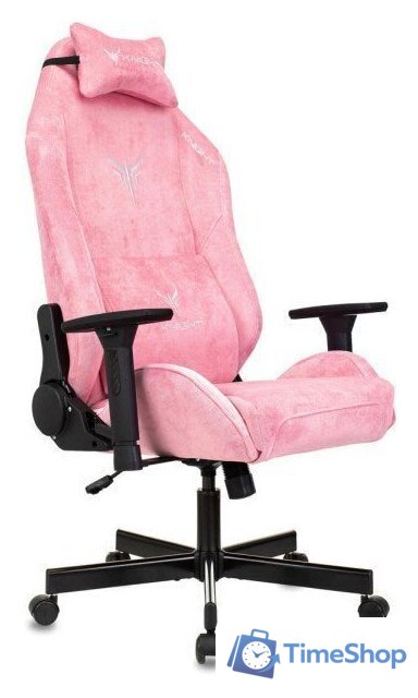 Игровое (геймерское) кресло Knight N1 Fabric Velvet 36 (розовый) - Изображение №1 — Интернет-магазин Time-Shop