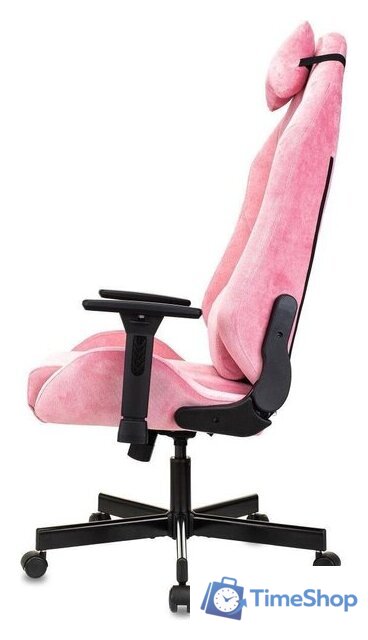 Игровое (геймерское) кресло Knight N1 Fabric Velvet 36 (розовый) - Изображение №3 — Интернет-магазин Time-Shop